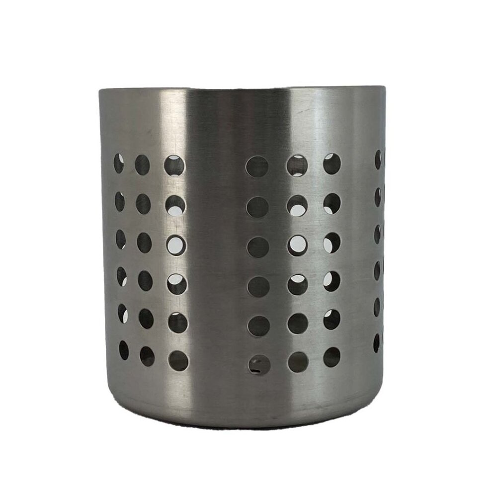 IKEA | ORDNING Stainless Utensil Holder | Kitchen Storage | Perforated | 5 inch